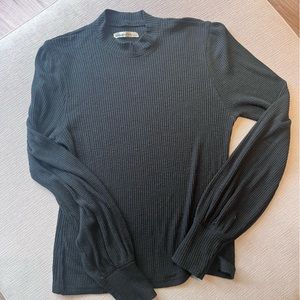 Abercrombie Black Mock Neck Top - Size Large